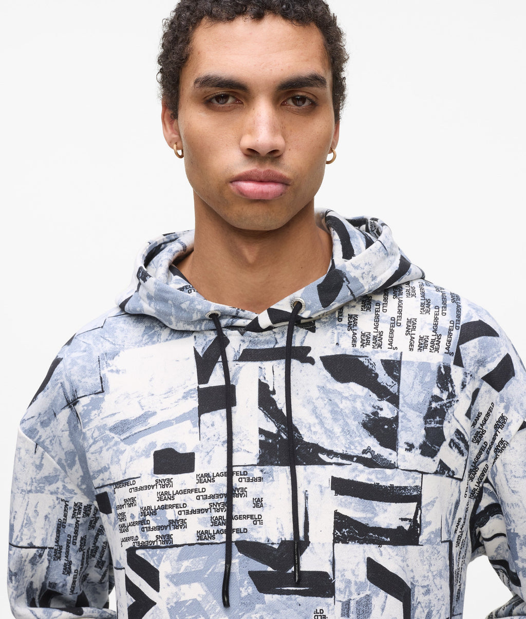 Relaxed all-over Monogram hoodie