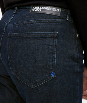 Split-hem flared jeans