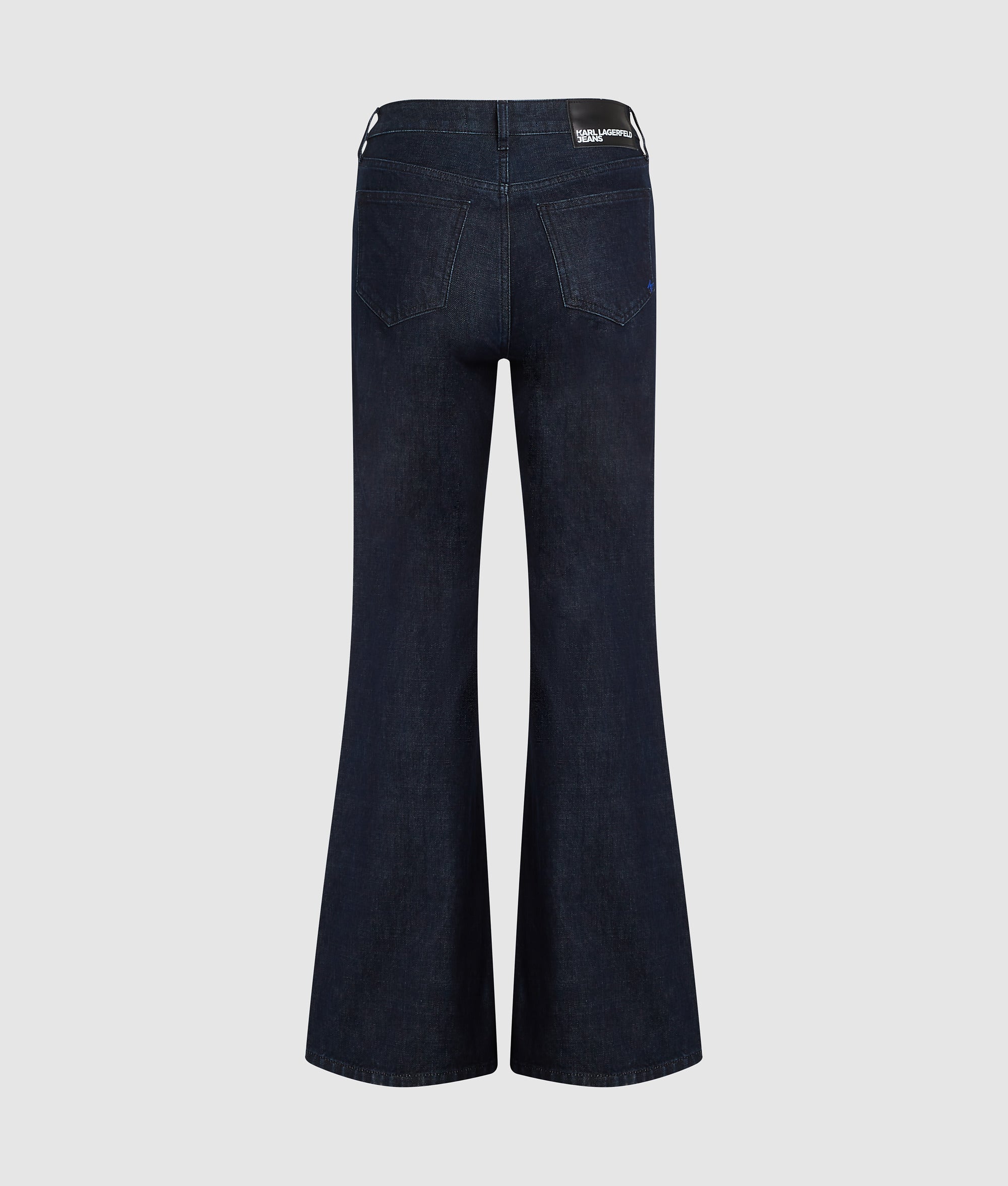 Split-hem flared jeans