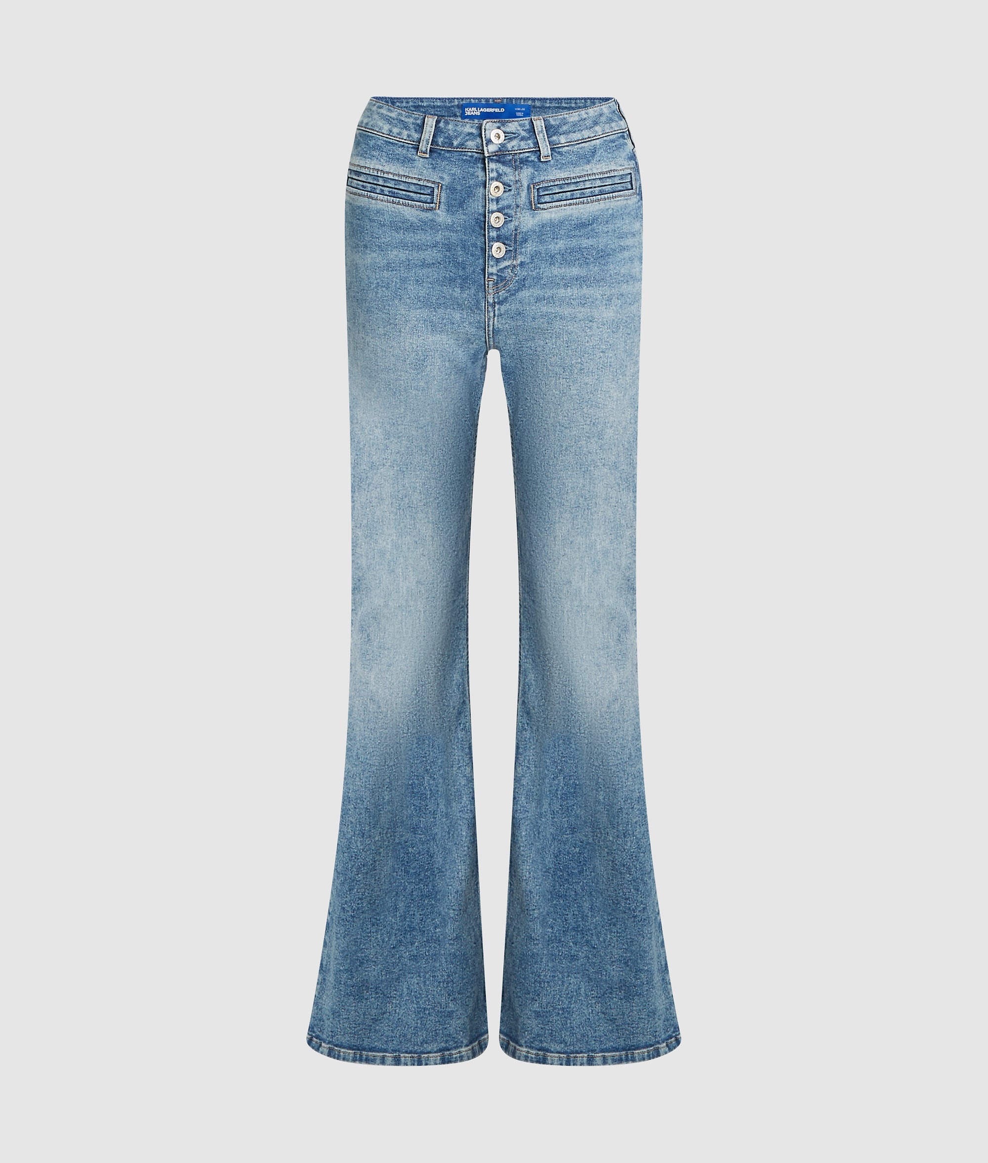 High-rise flared jeans