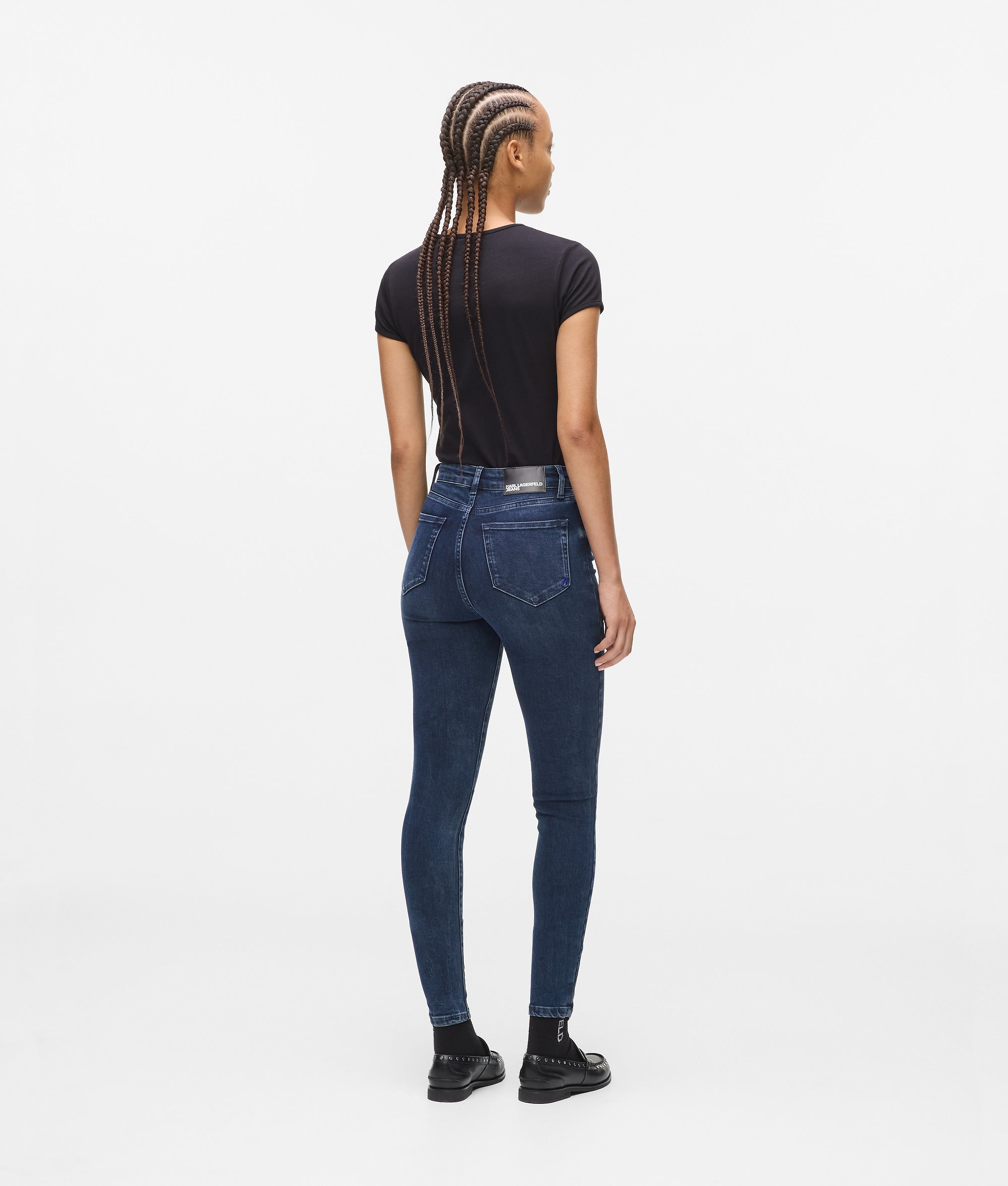 High-rise skinny jeans