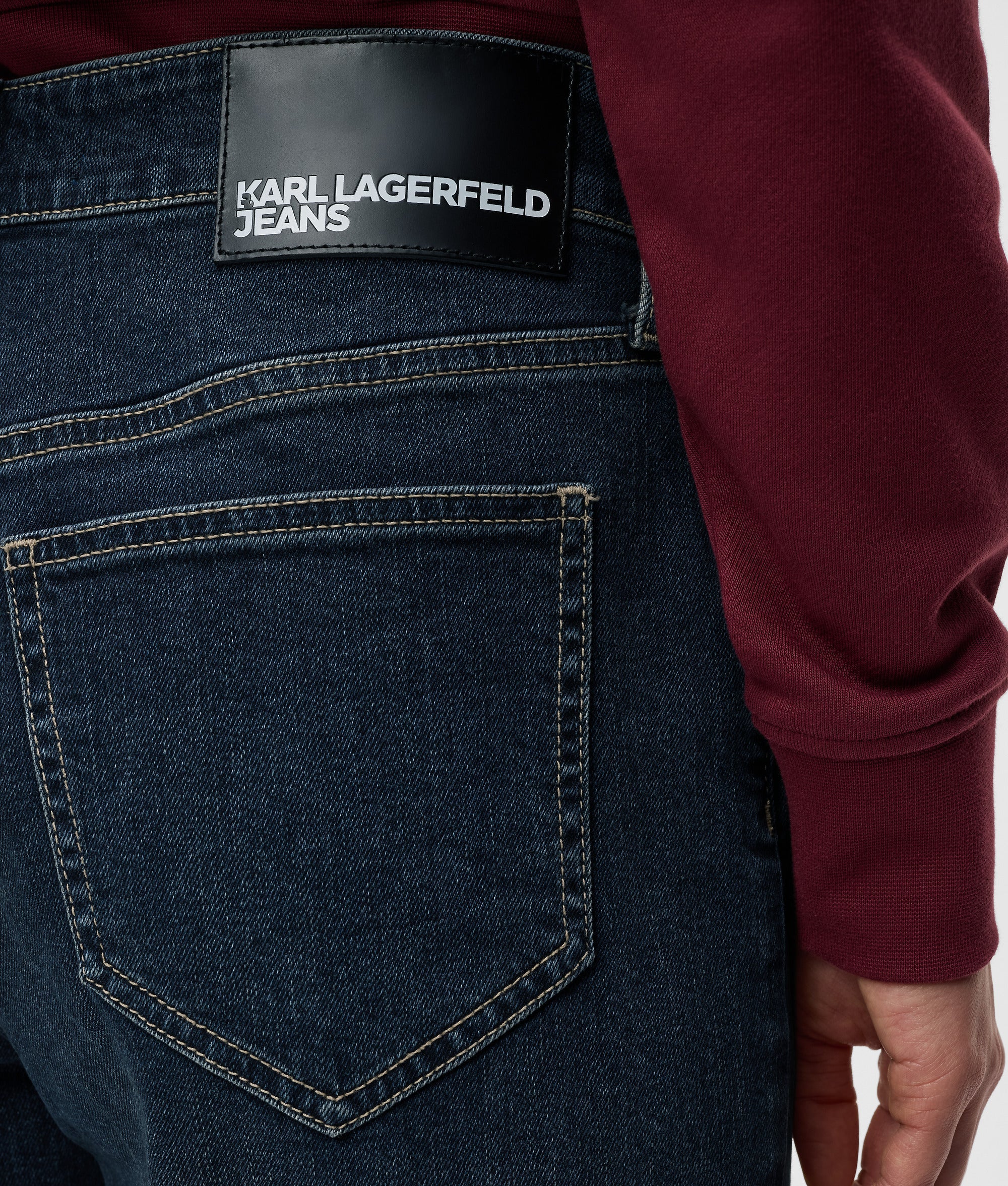 High-rise straight jeans