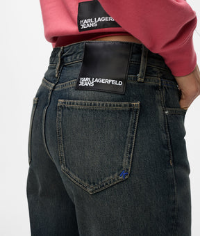 Mid-rise relaxed jeans