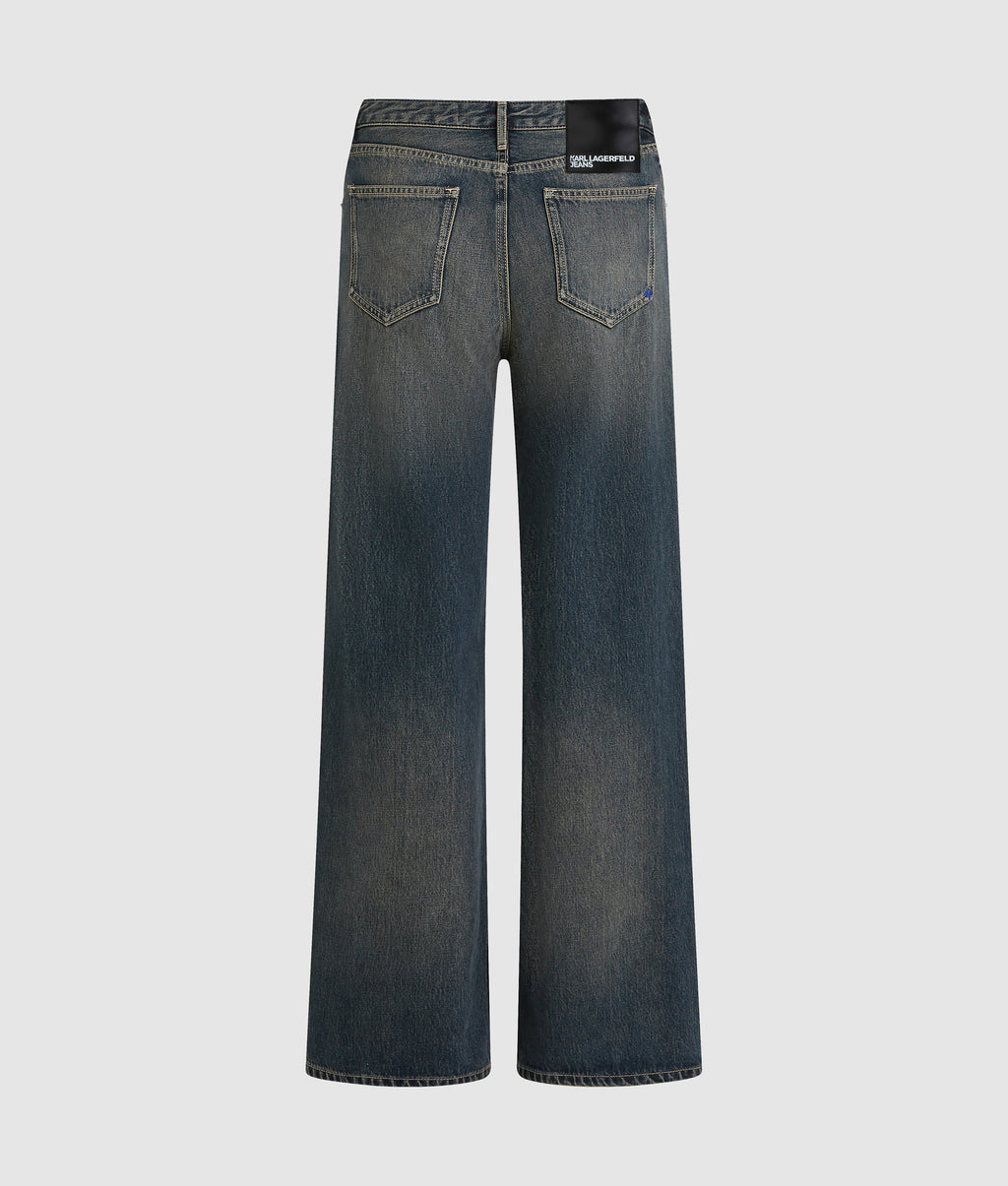 Mid-rise relaxed jeans