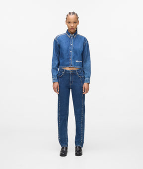 Studded mom jeans