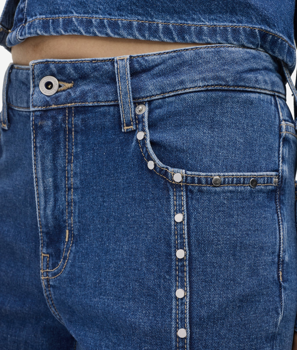 Studded mom jeans