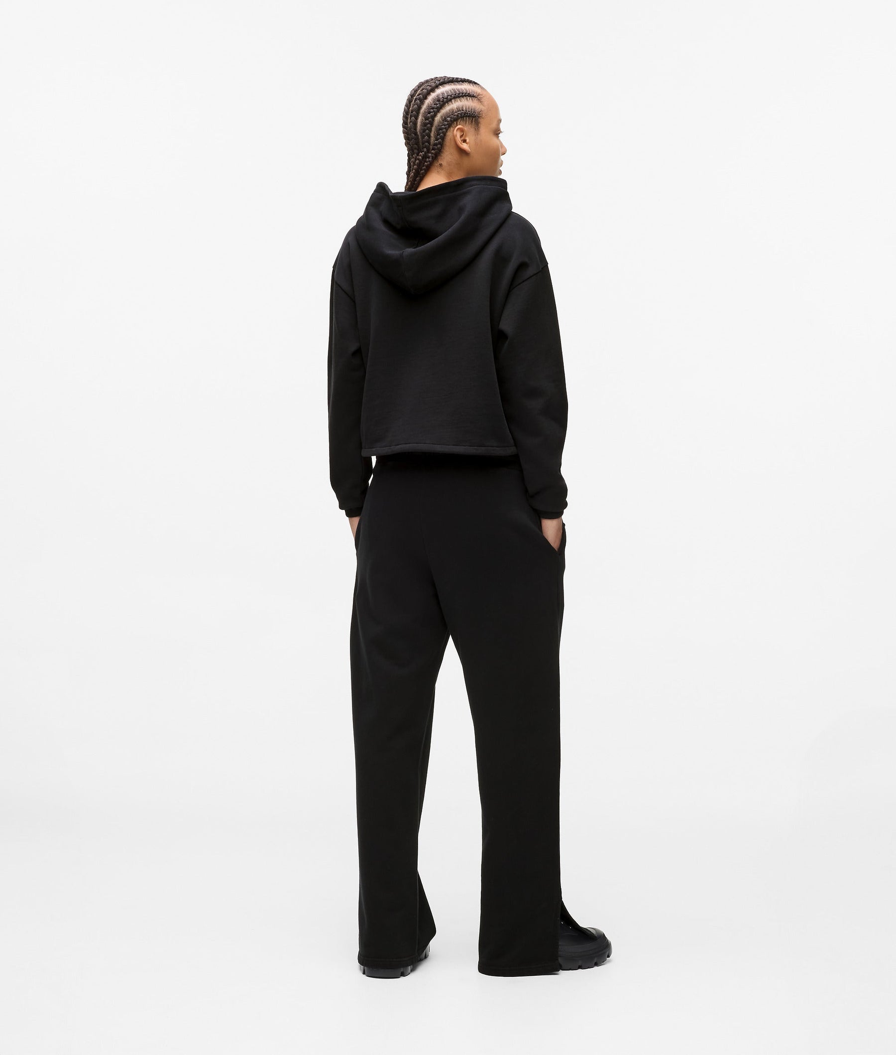 Studded monogram track pants