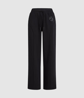 Studded monogram track pants