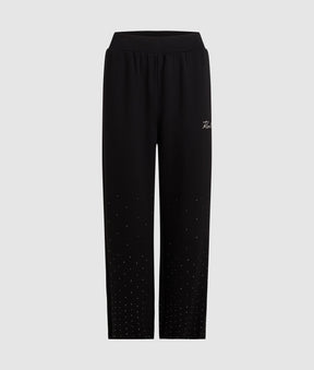 Rhinestone track pants