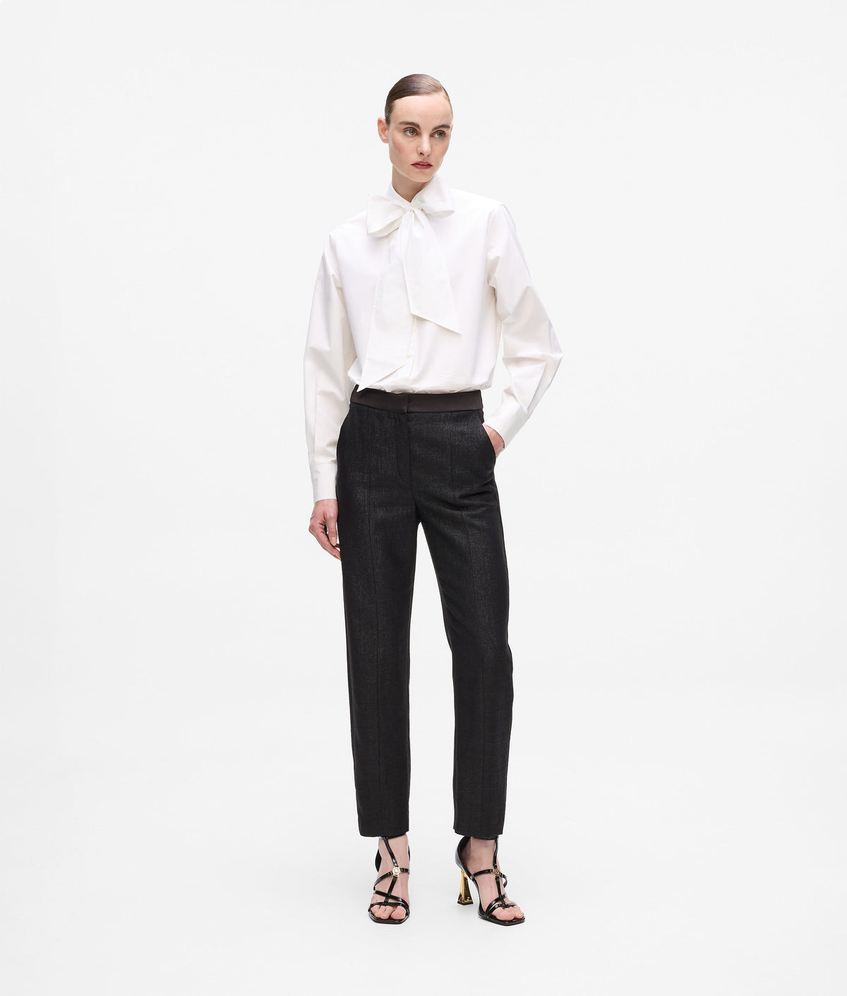 Metallic trousers