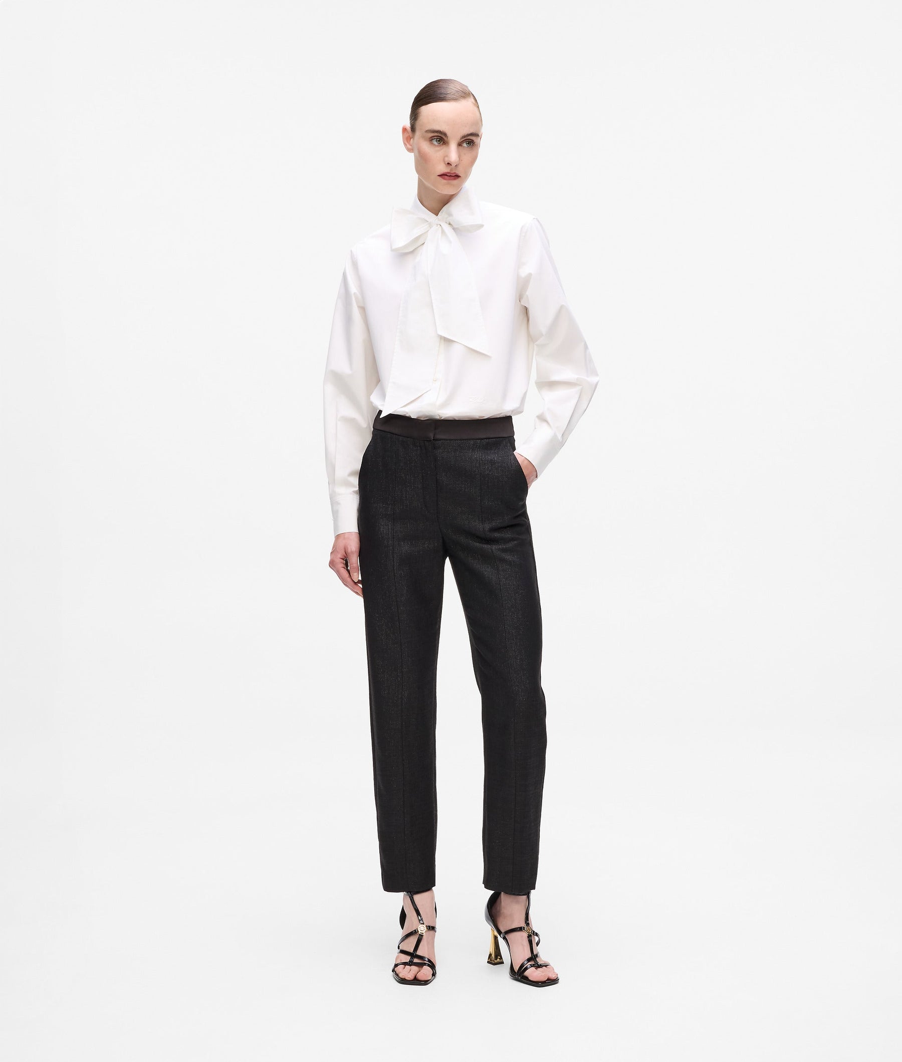 Metallic trousers