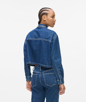 Studded denim shirt