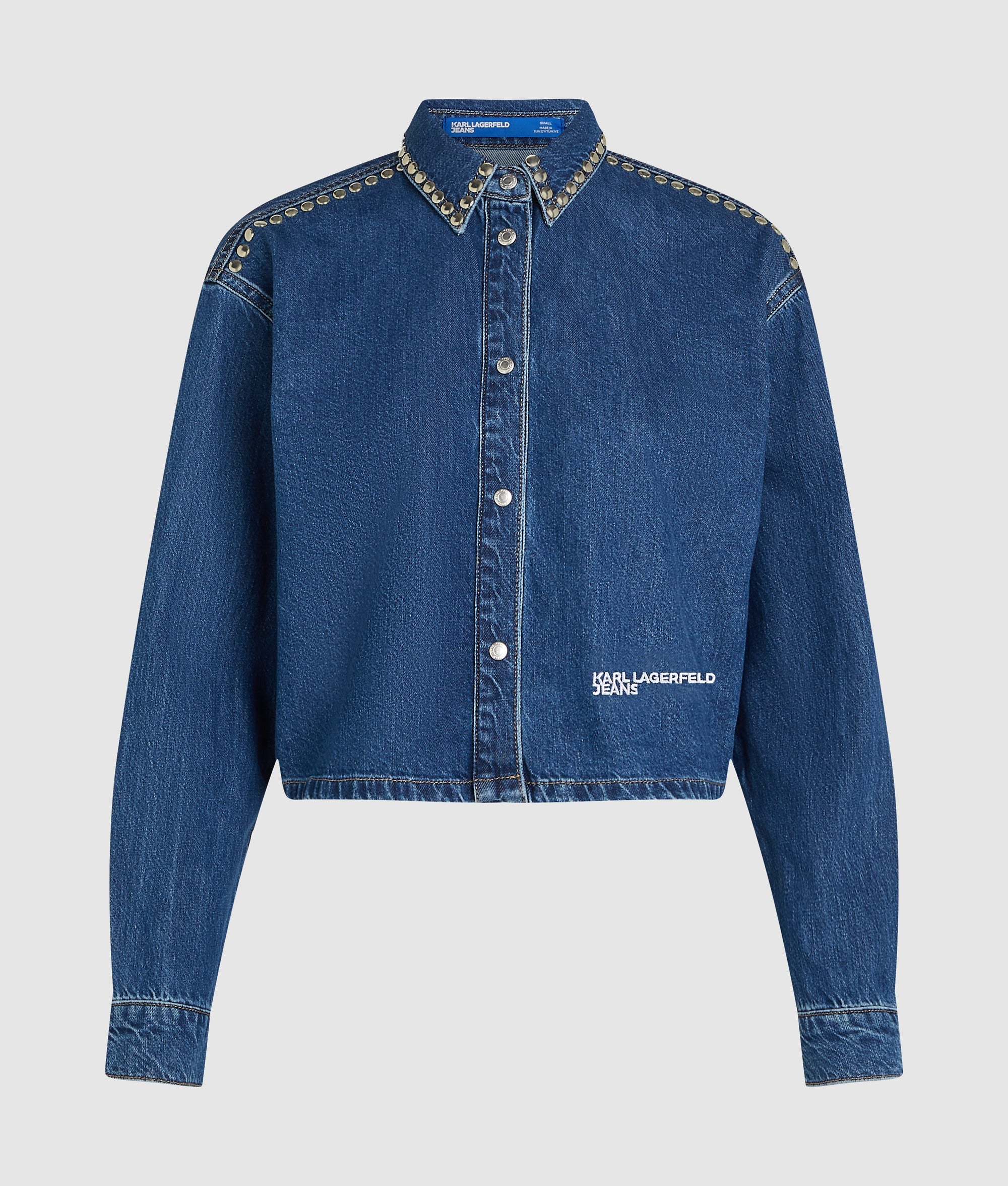 Studded denim shirt