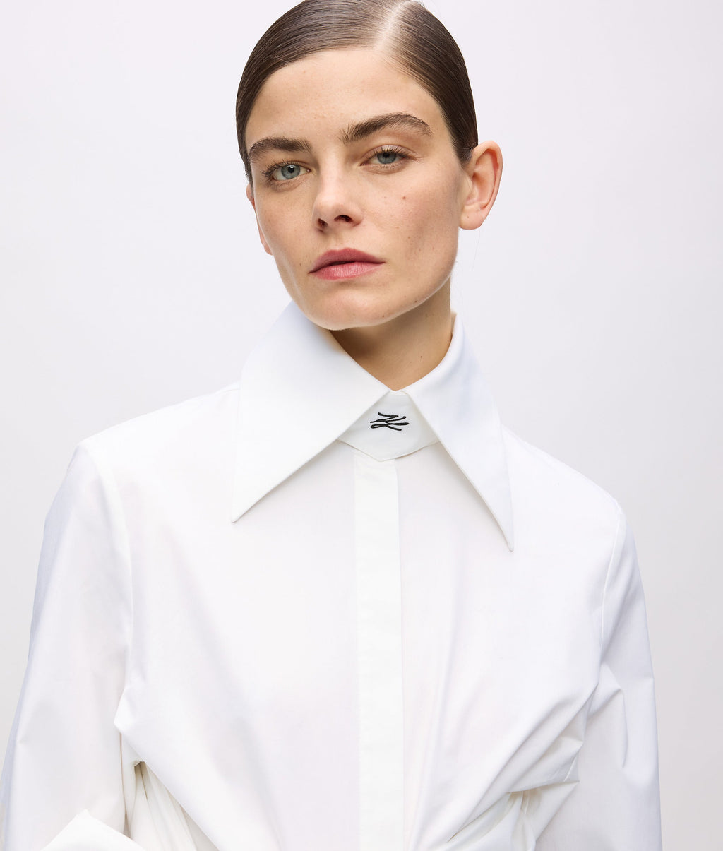 KL Studio bow detail shirt