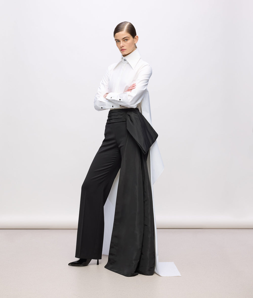 KL Studio bow detail shirt