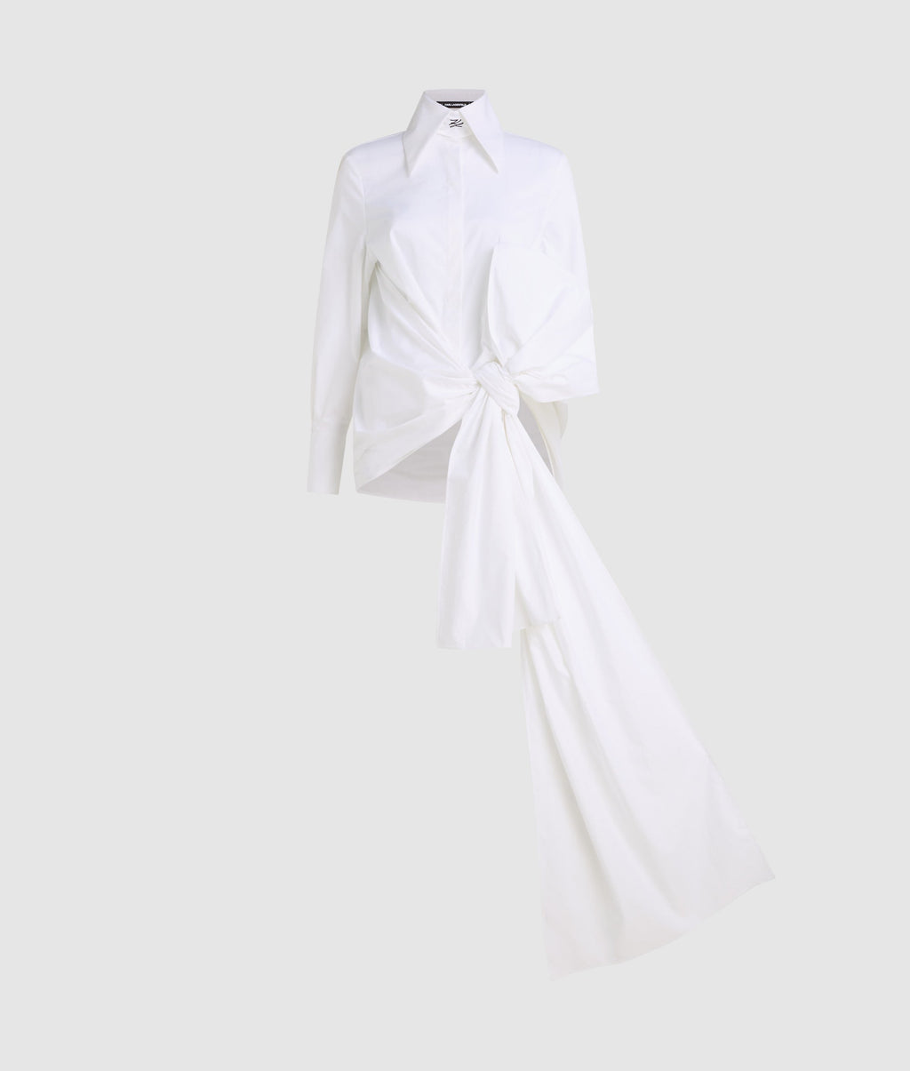 KL Studio bow detail shirt