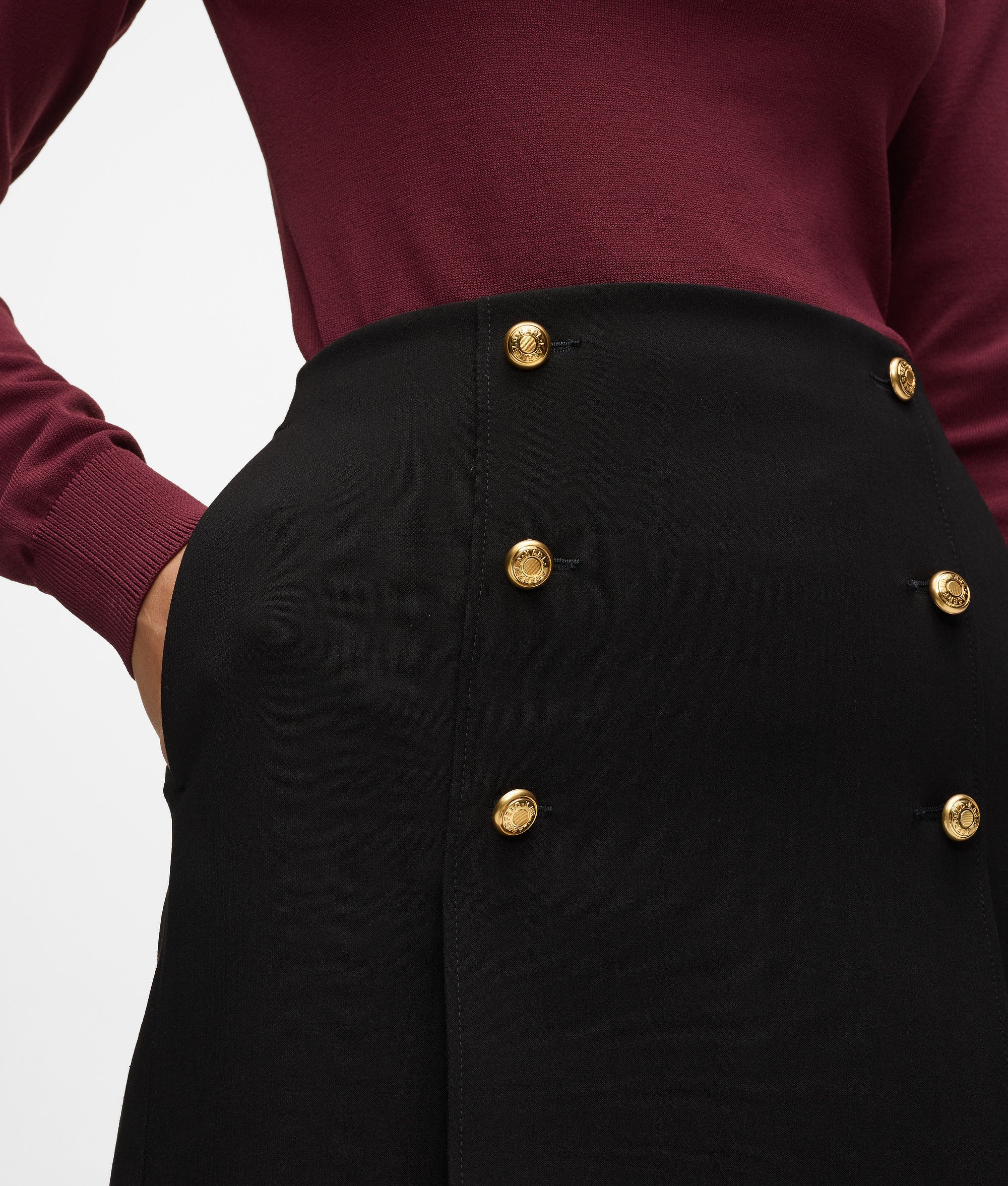 Button detail skirt