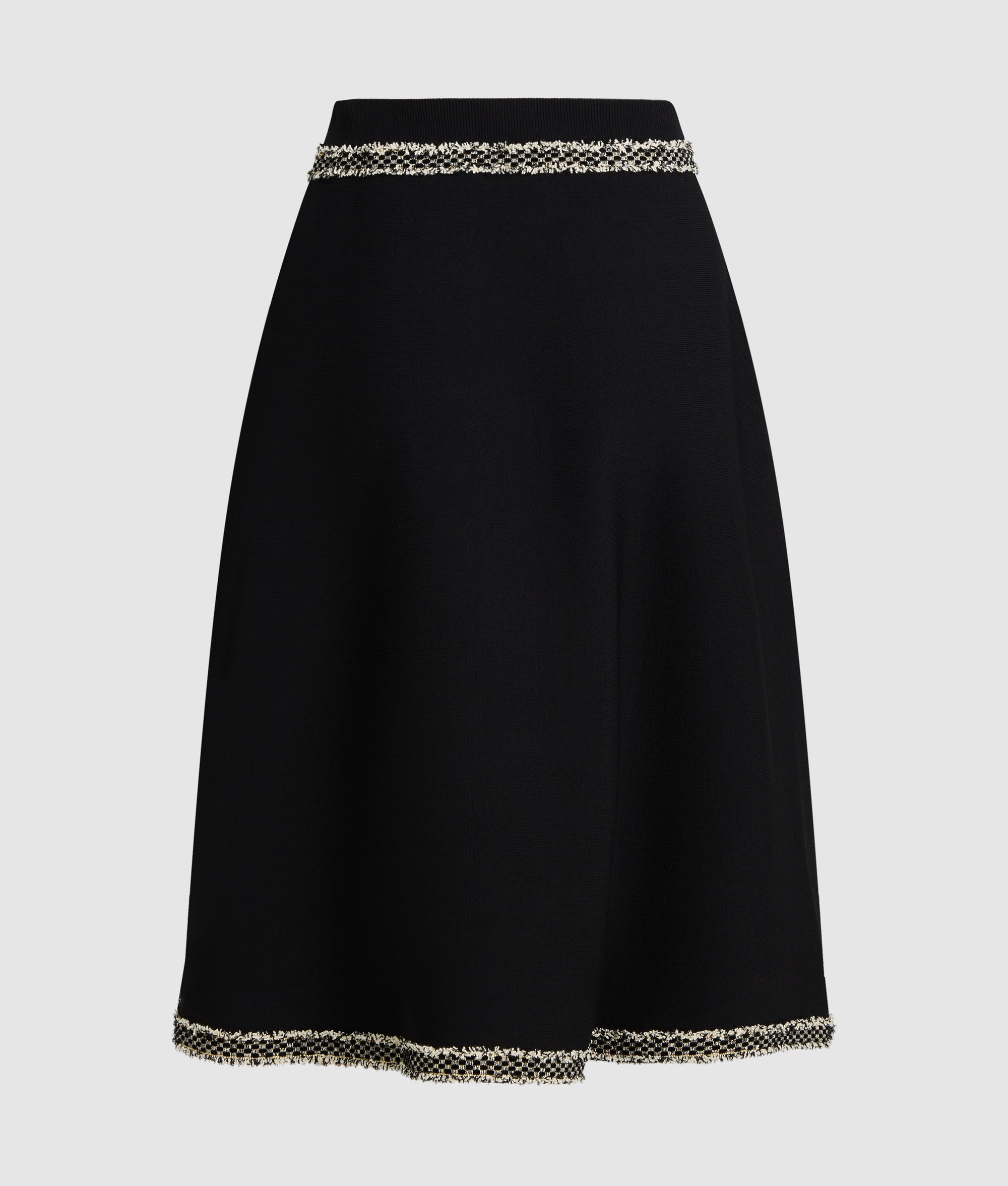 Bouclé detail knitted skirt