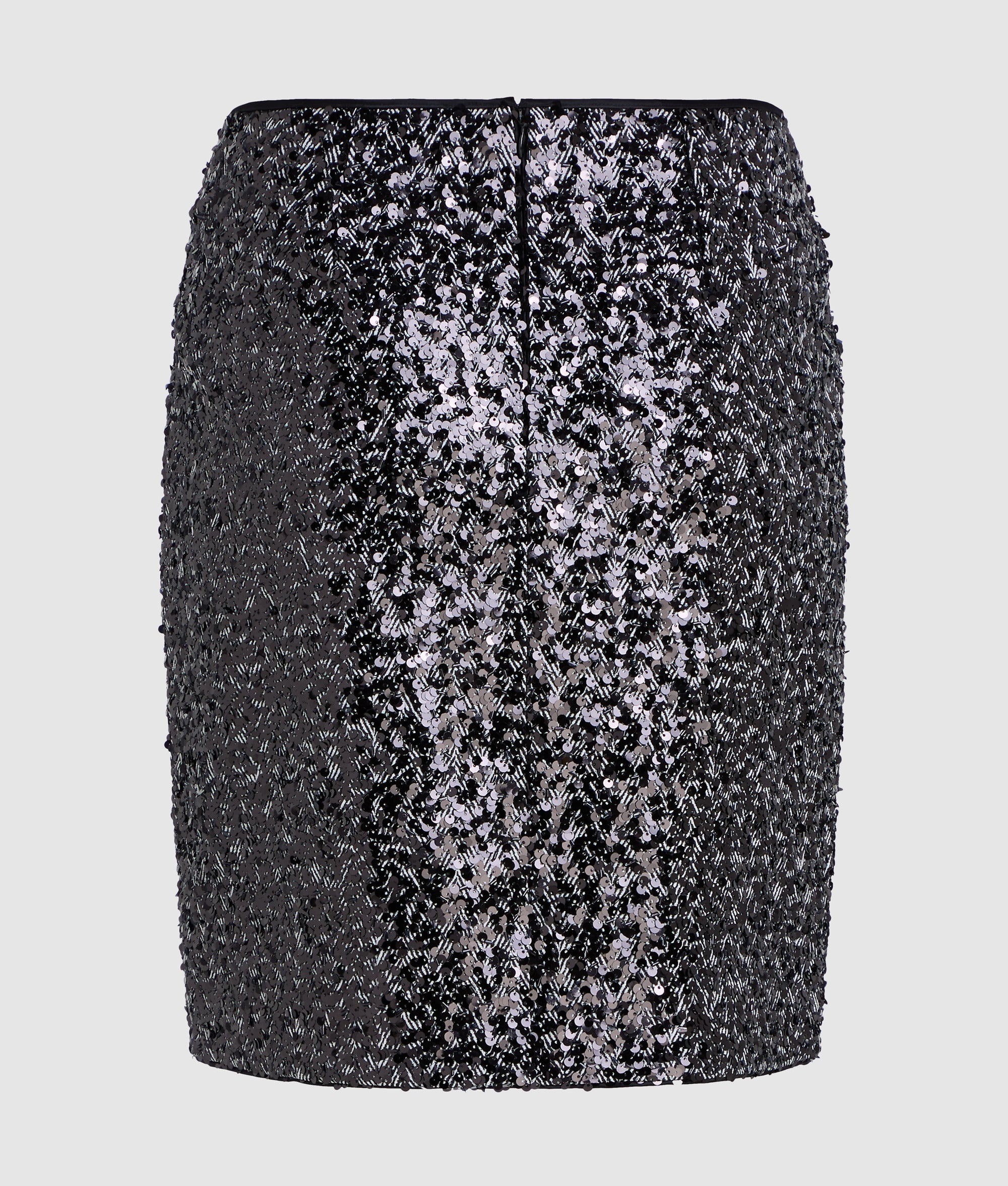 Sequin tweed skirt