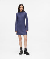 Pleated knit dress