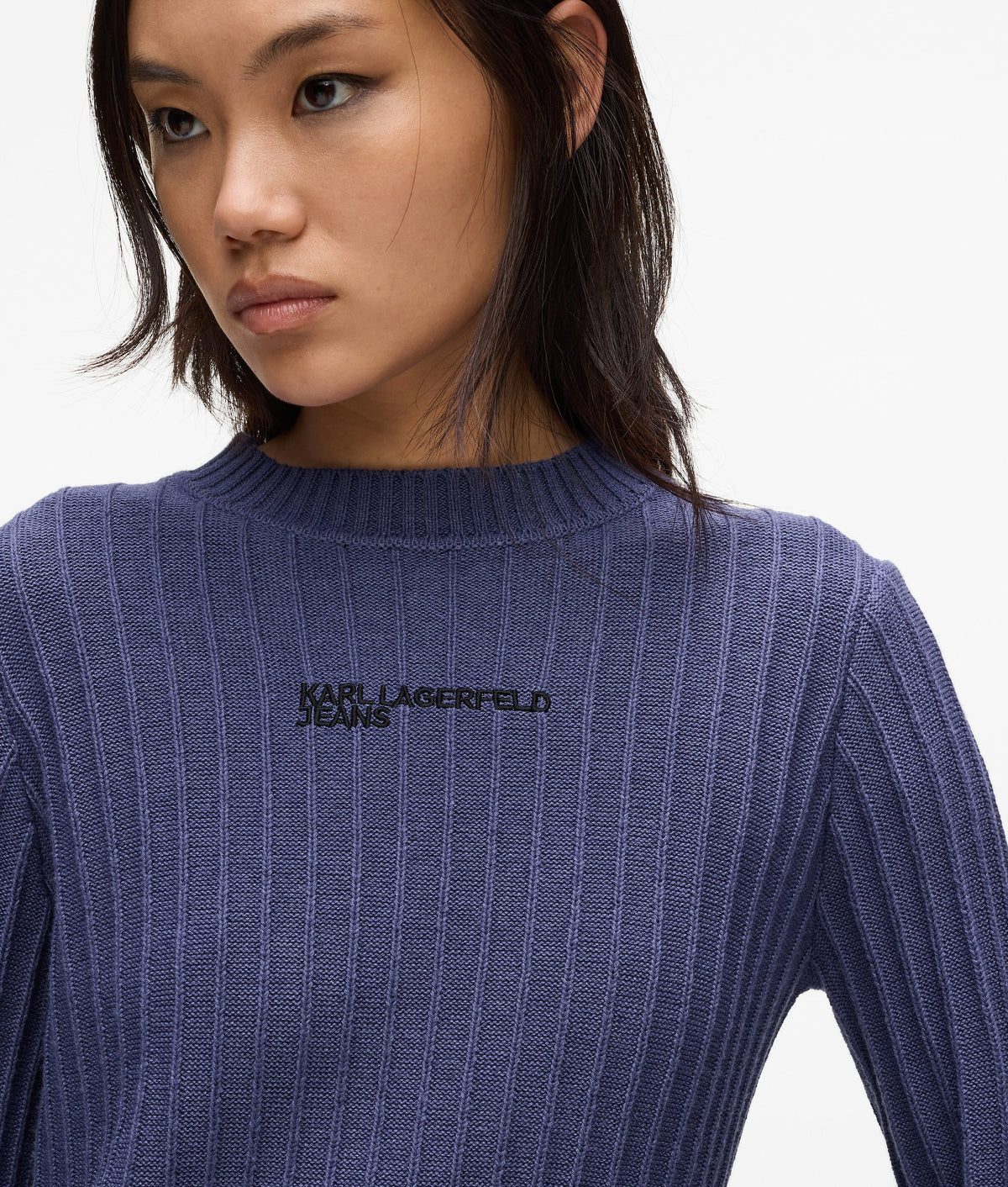 Pleated knit dress