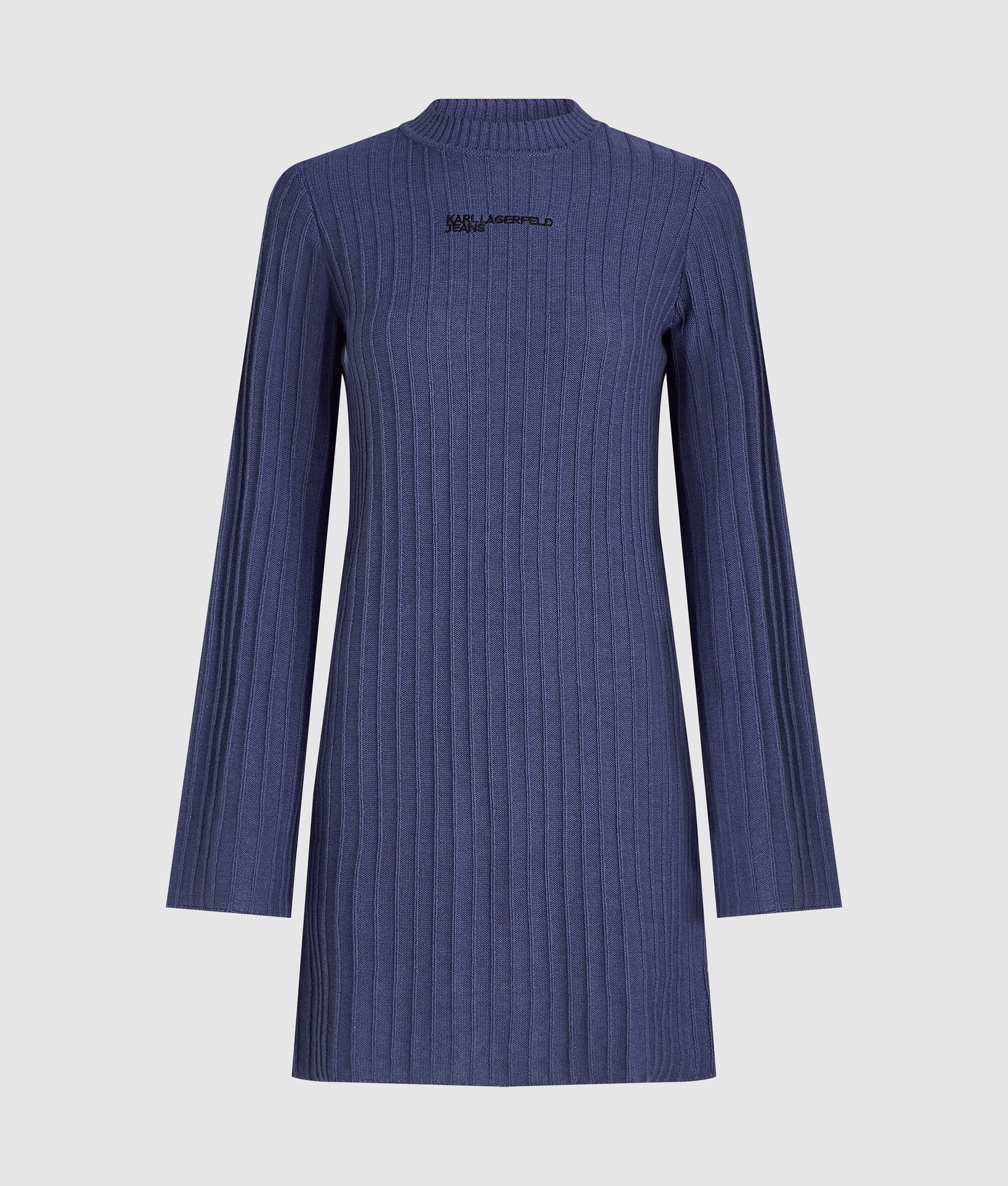 Pleated knit dress