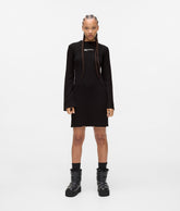 Pleated knit dress
