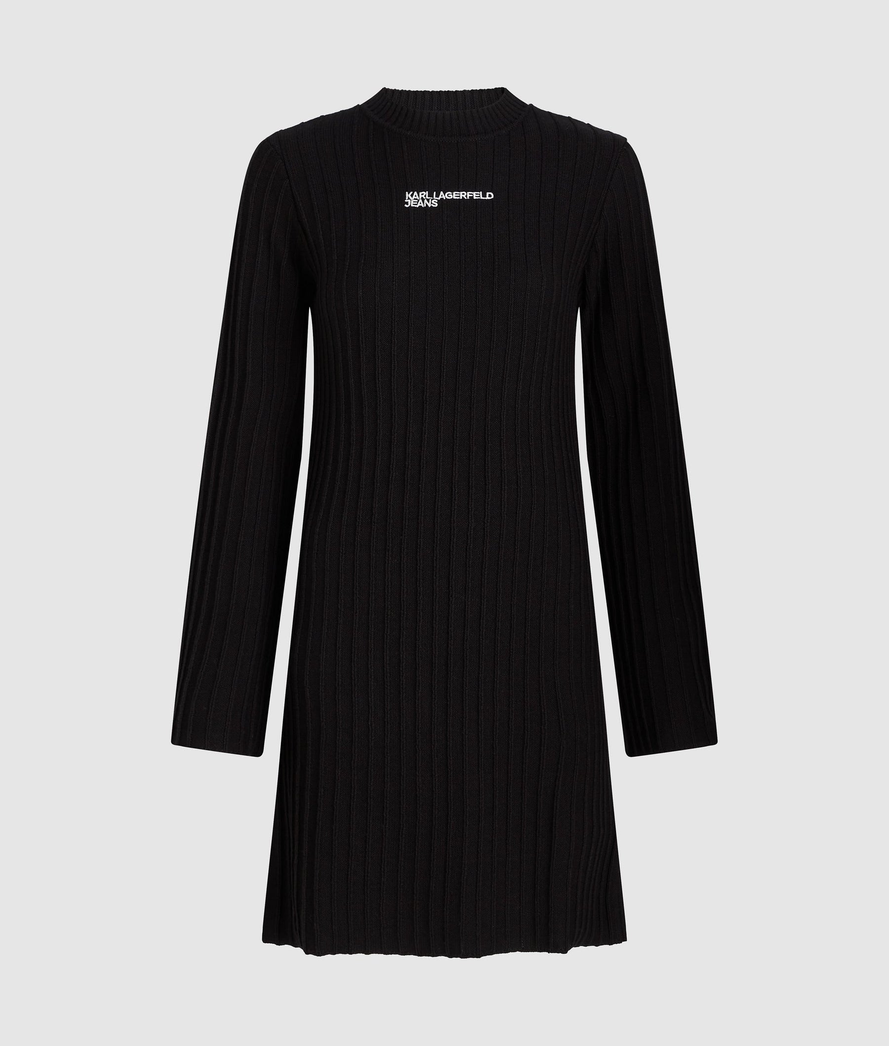 Pleated knit dress