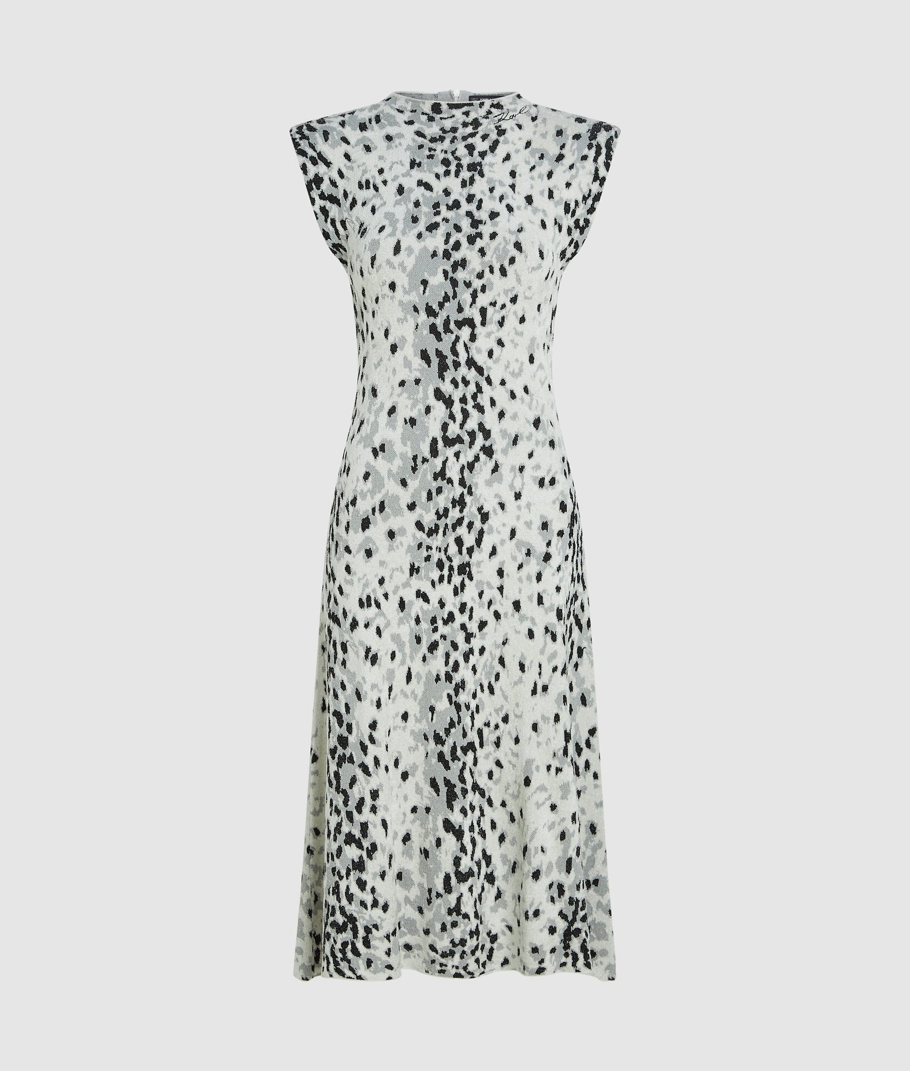 Snow leopard knitted dress