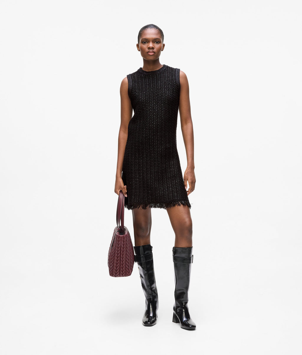 Textured knit dress