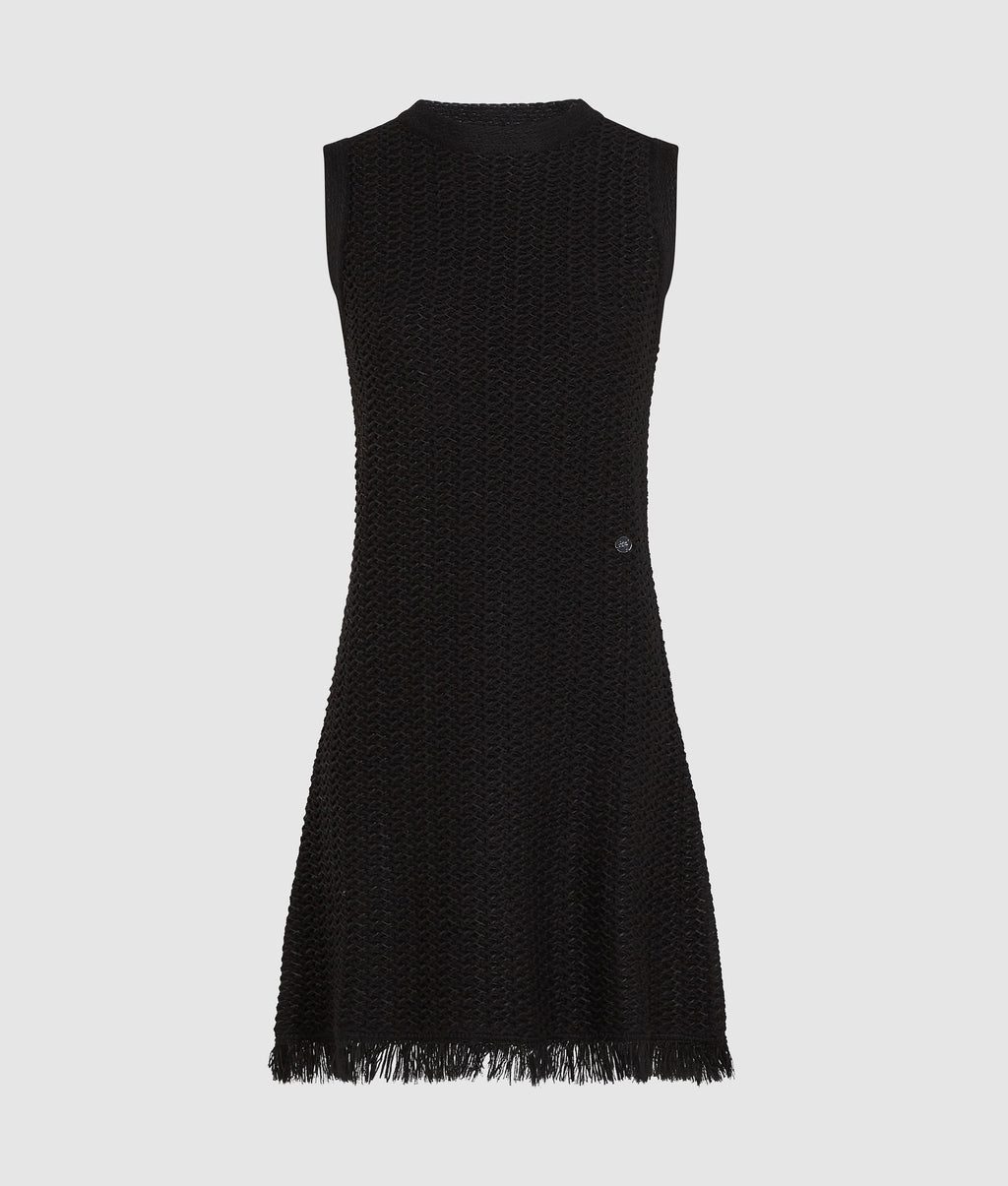 Textured knit dress