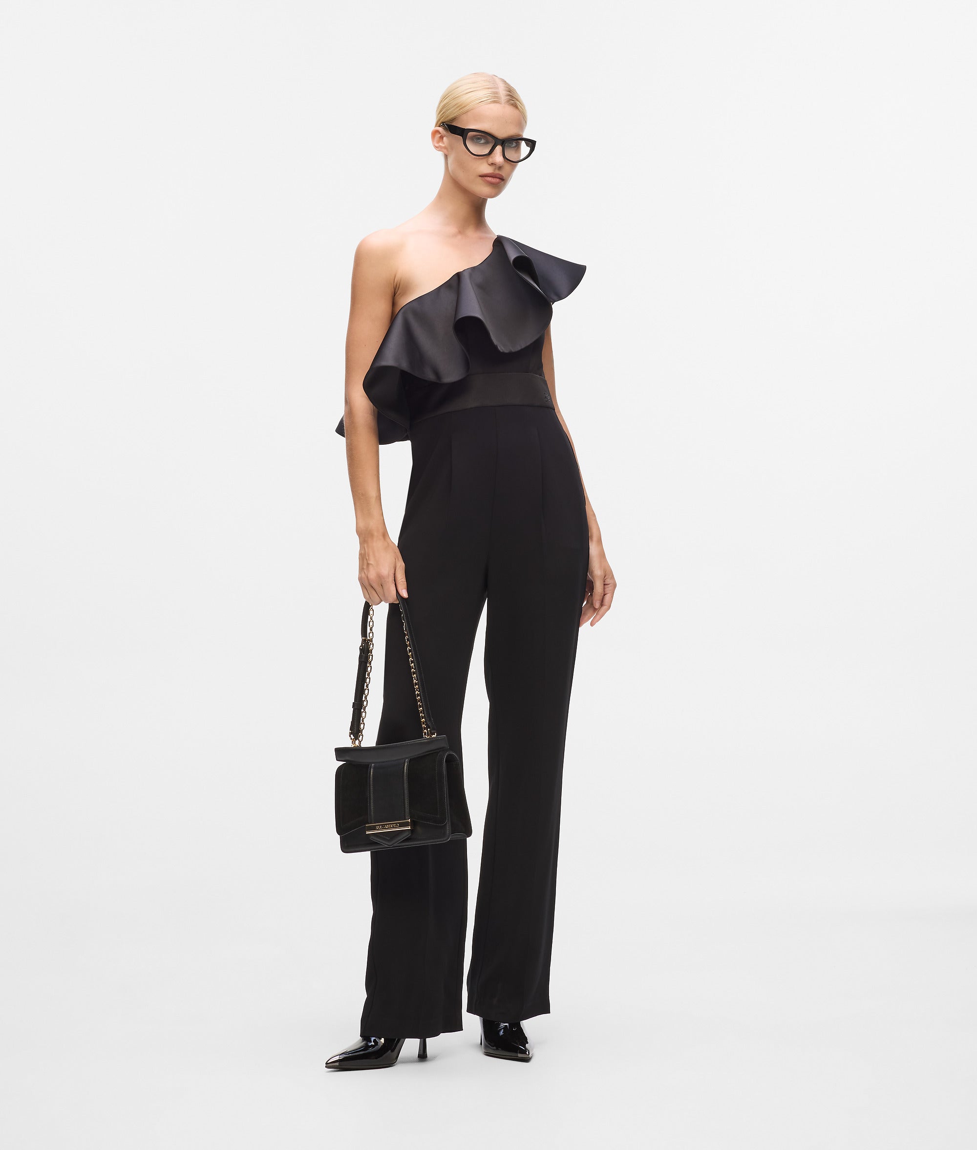 One-shoulder jumpsuit