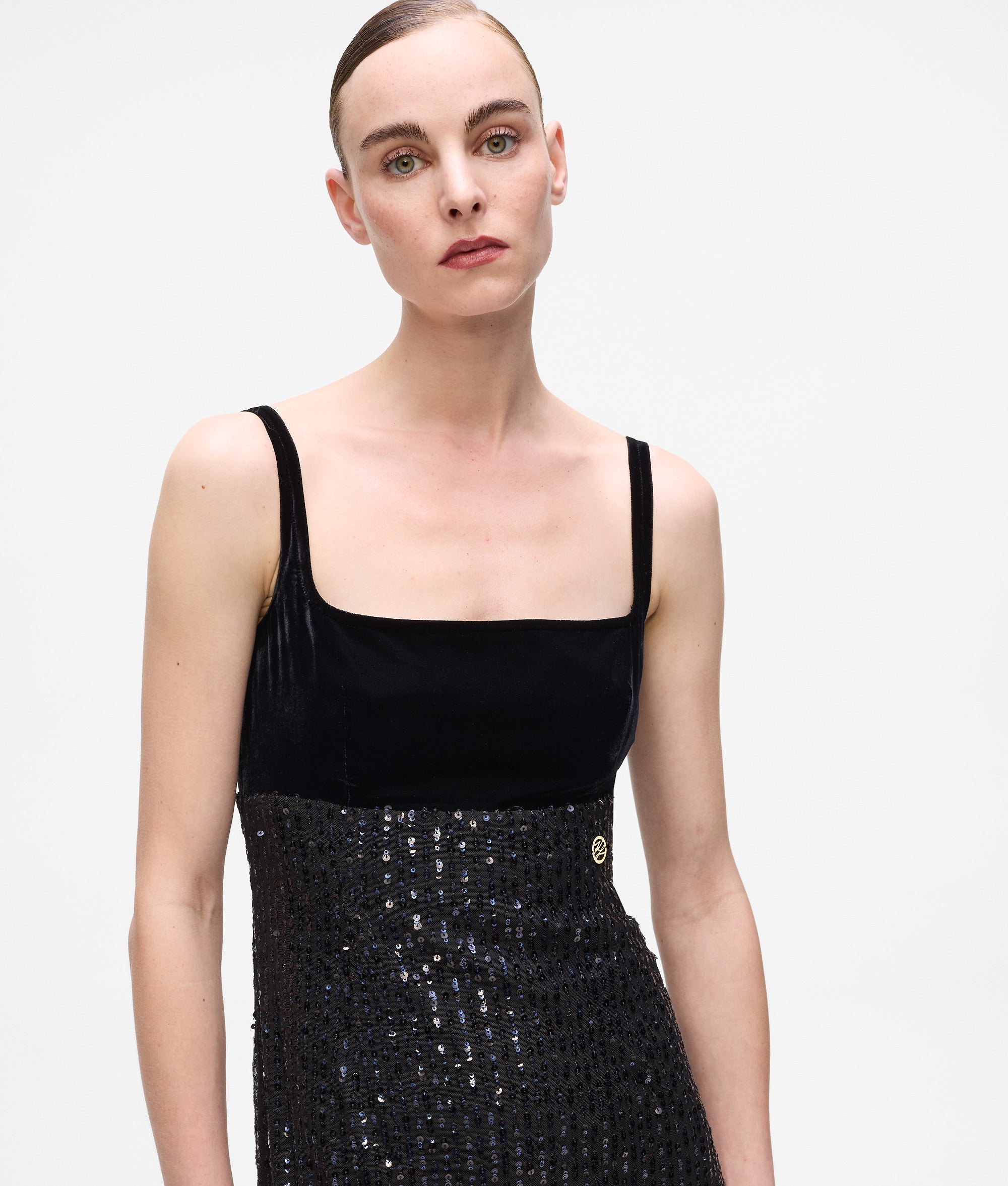 Fringed sequin dress