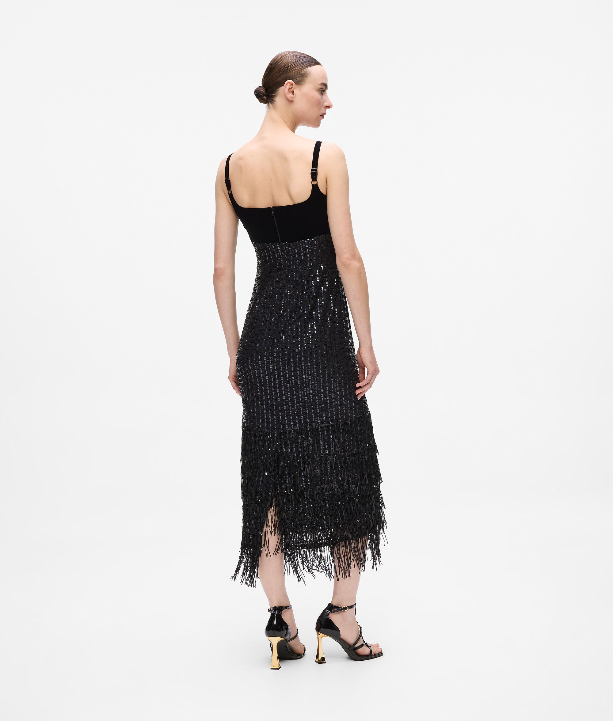 Fringed sequin dress