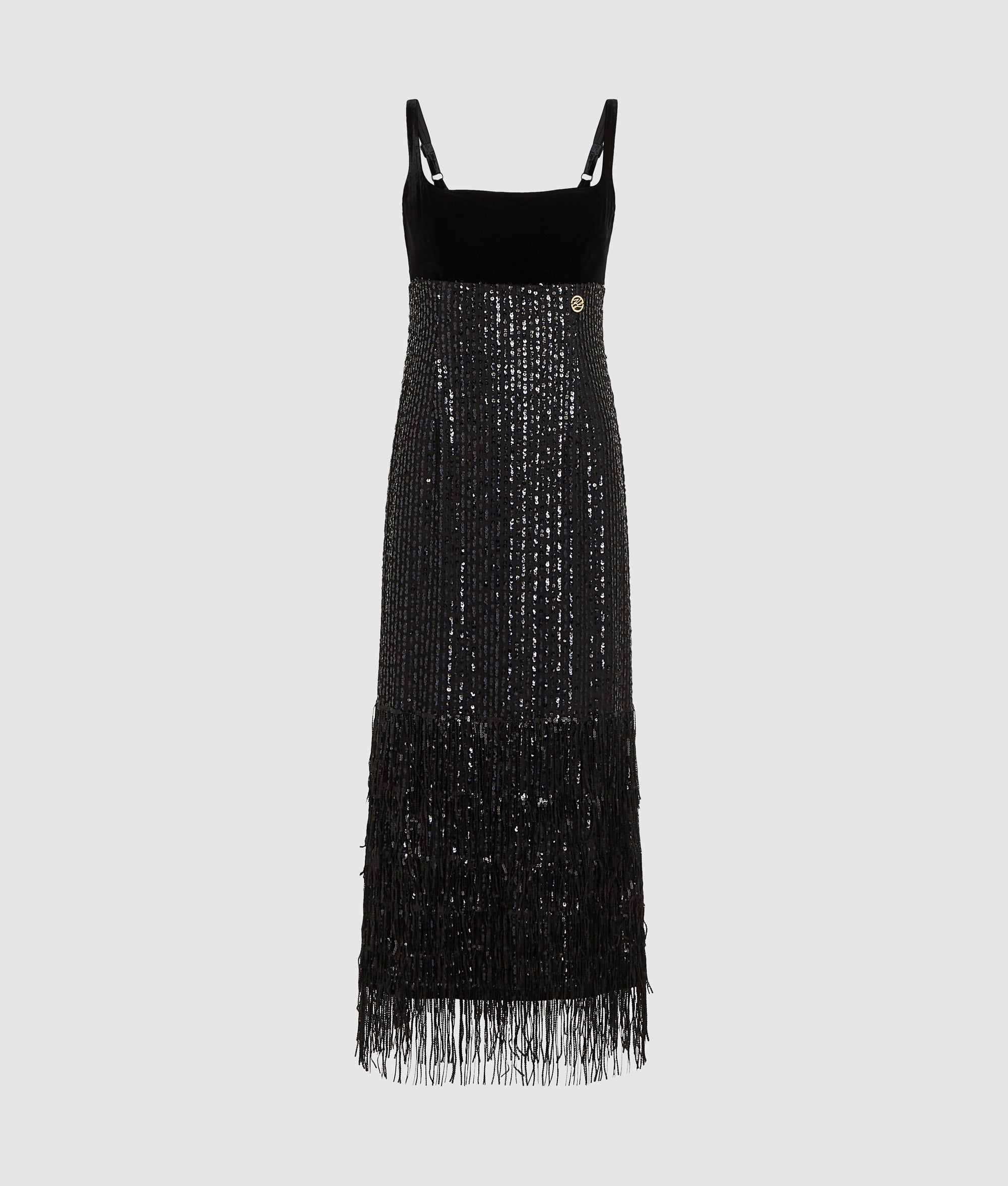 Fringed sequin dress