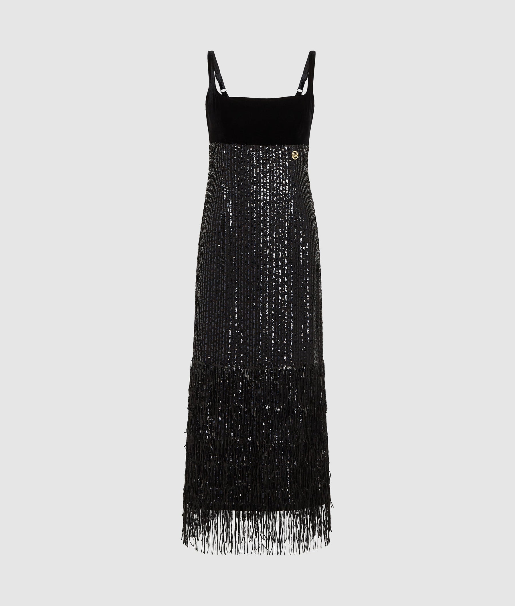 Fringed sequin dress