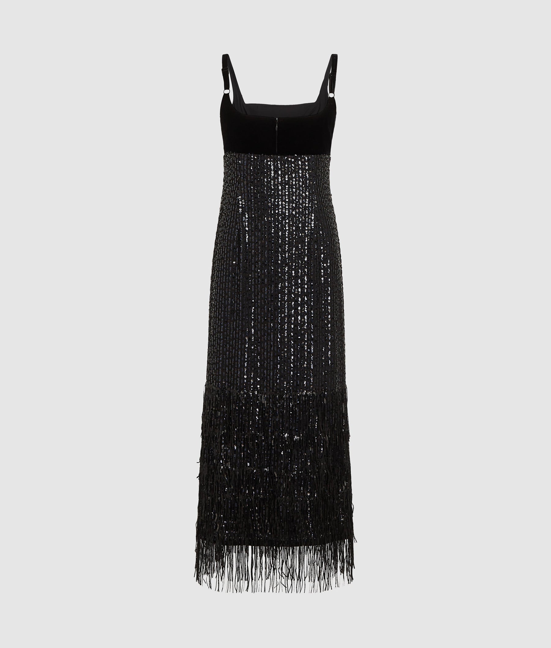 Fringed sequin dress