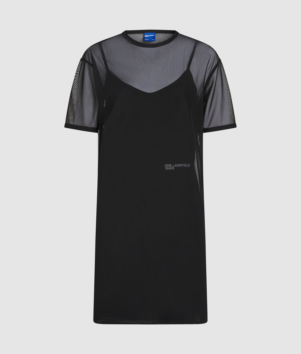 Mesh T-shirt dress