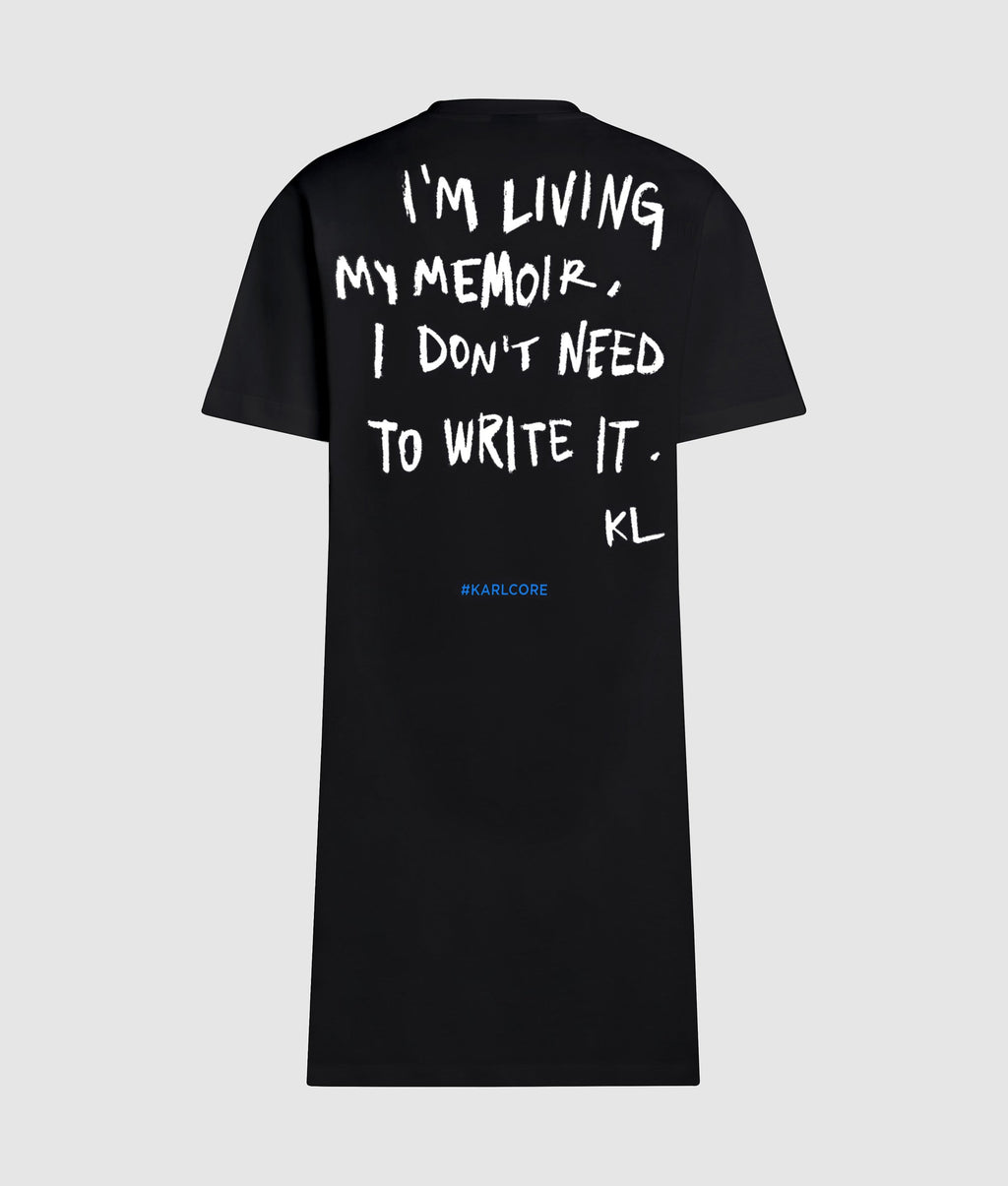 Karl quote T-shirt dress
