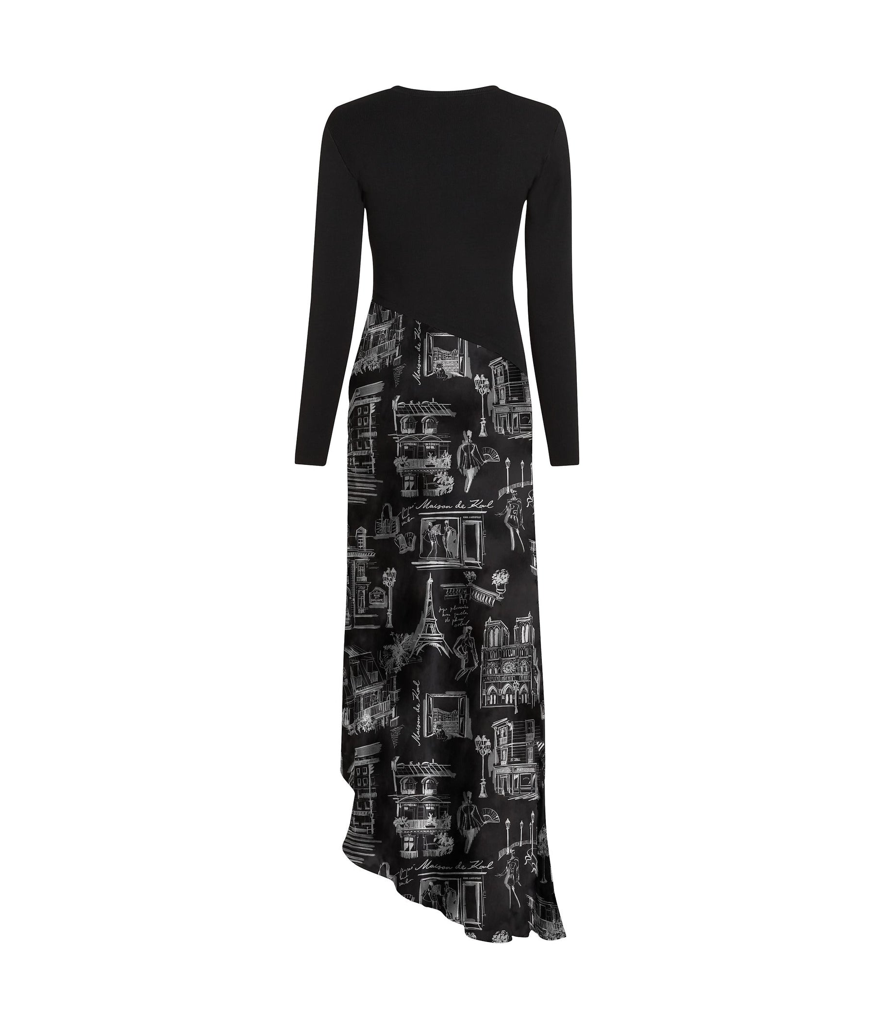 Paris sketch midi dress
