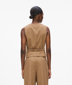 Wool-blend waistcoat