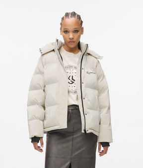 Pearlised puffer jacket