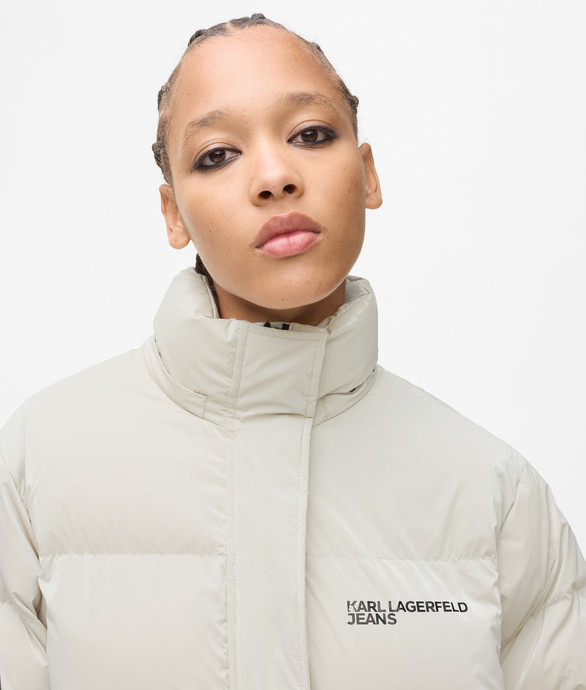 Shiny puffer jacket