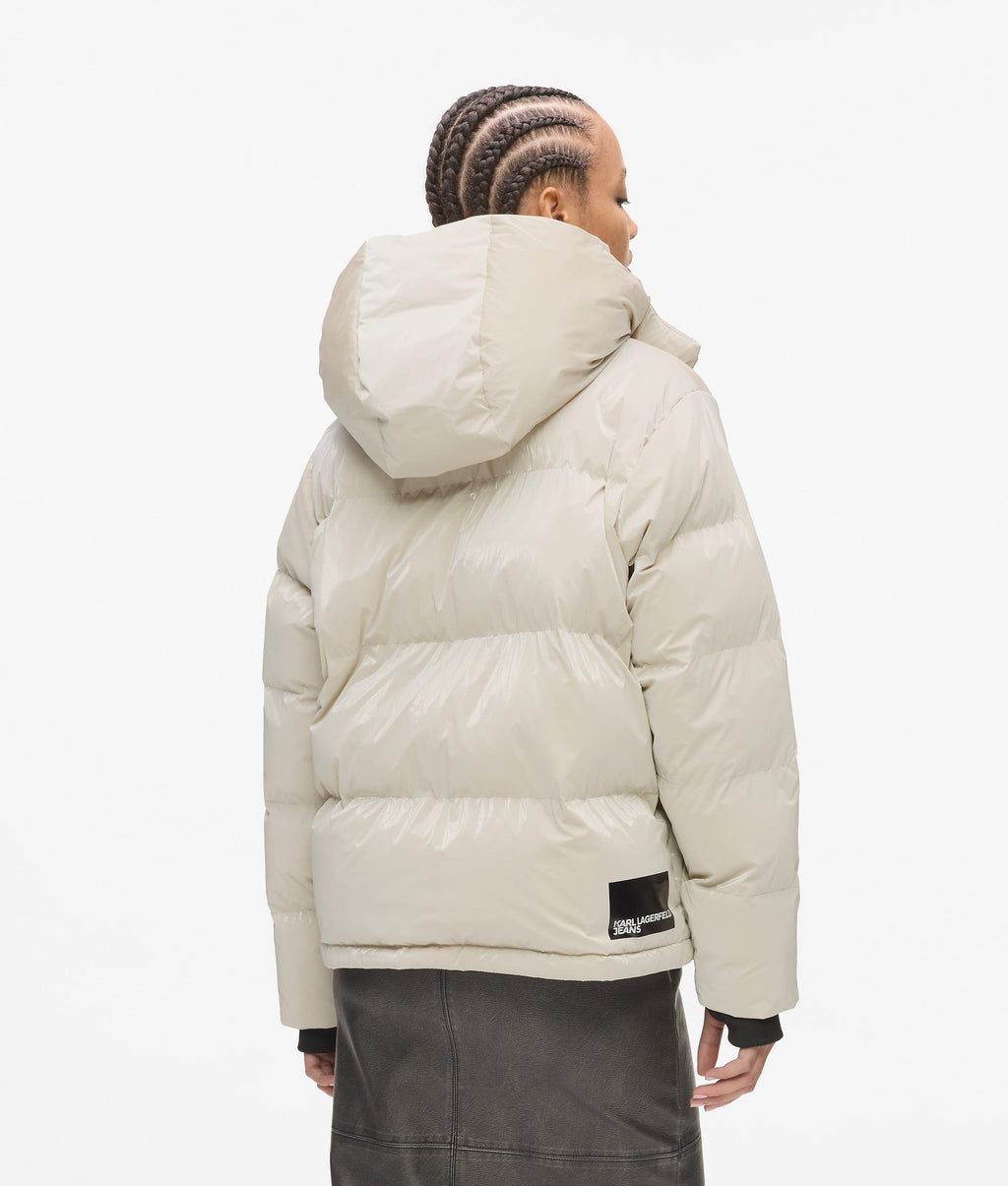 Shiny puffer jacket