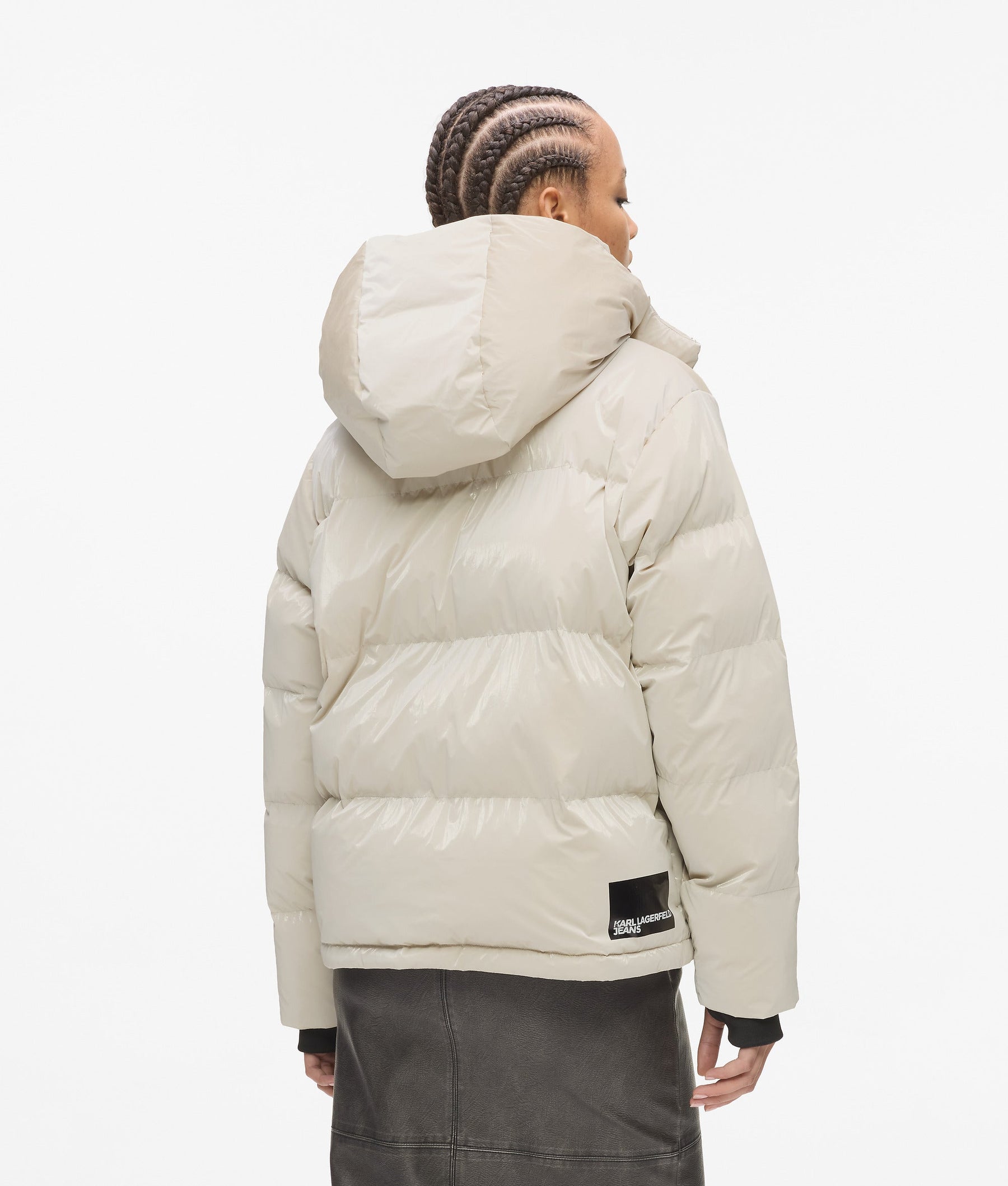 Pearlised puffer jacket