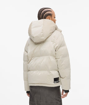 Pearlised puffer jacket