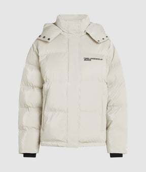Pearlised puffer jacket