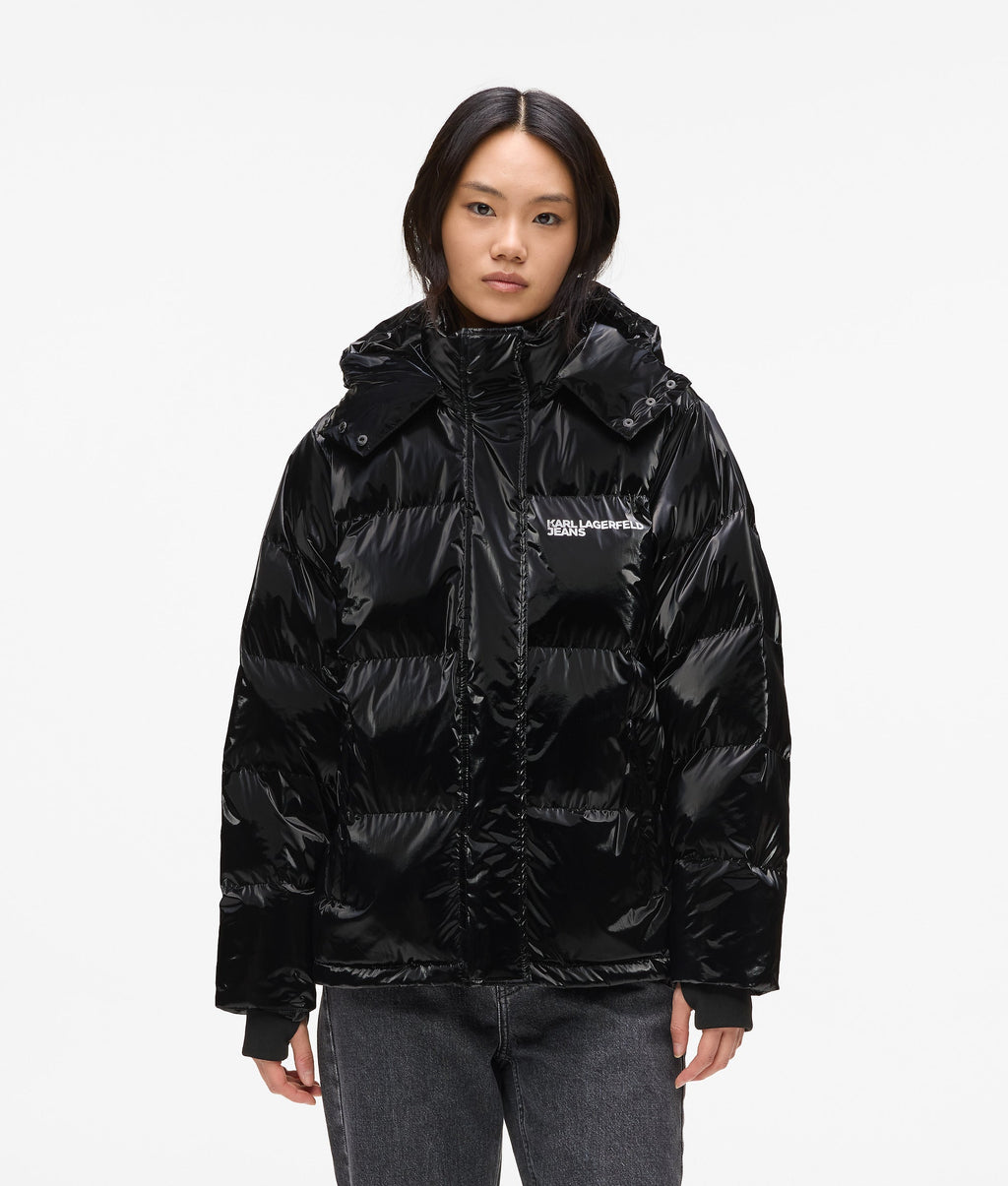 Shiny puffer jacket