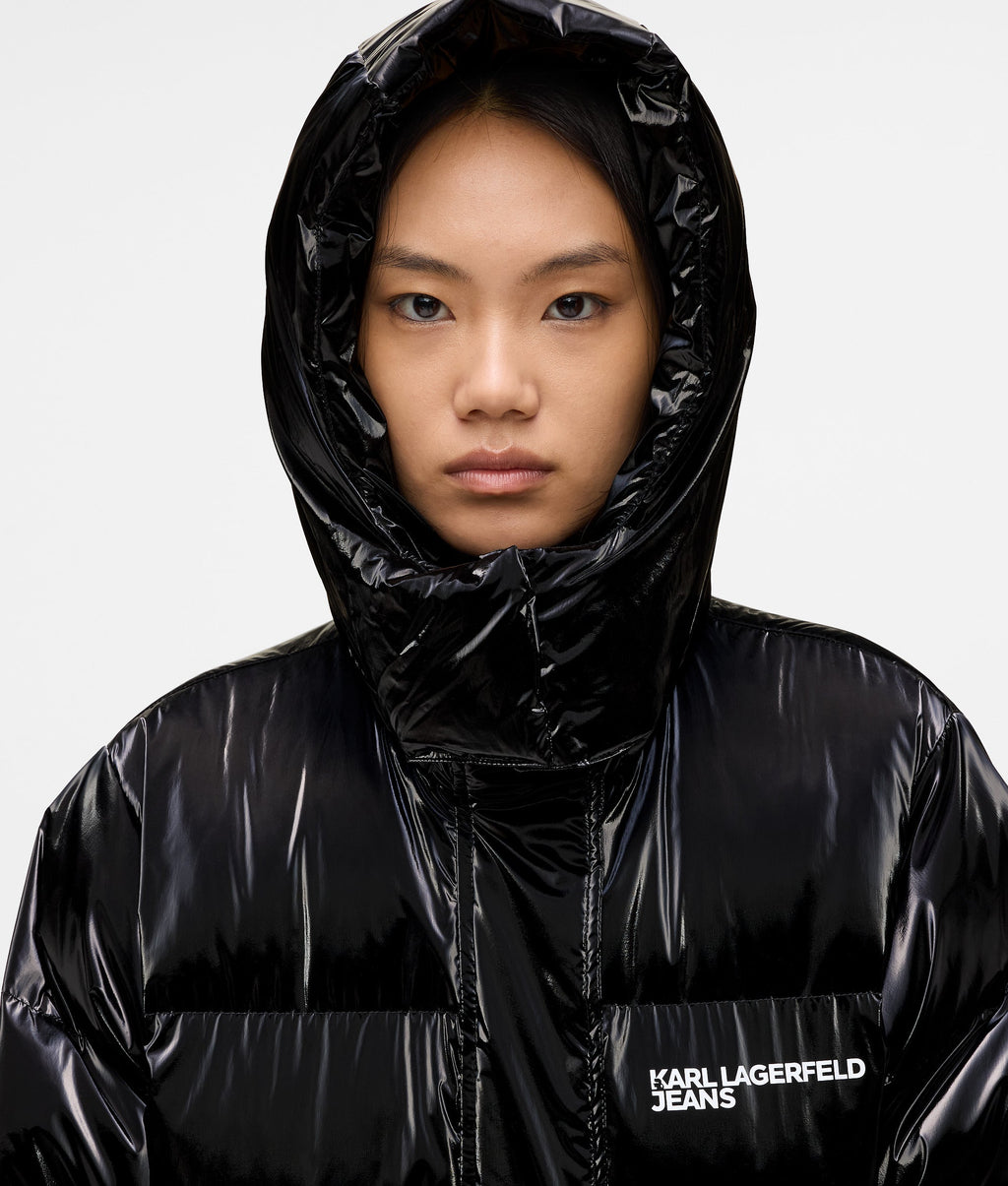 Shiny puffer jacket