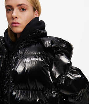 Pearlised puffer jacket